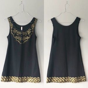 Free People Sleeveless Embroidered Sheath Dress